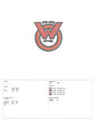 WO WIDE-OPEN APPAREL logo