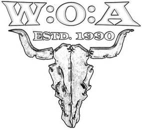 W:O:A ESTD.1990 logo
