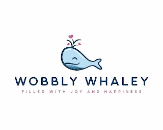 WOBBLY WHALEY FILLED WITH JOY AND HAPPINESS logo