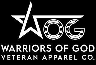 WOG WARRIORS OF GOD VETERAN APPAREL CO. logo