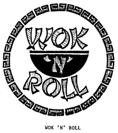 WOK 'N' ROLL logo