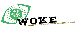 WOKE ALL NATURAL ORGANIC HEMP ROLLING PAPERS logo