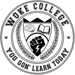 WOKE COLLEGE YOU GON' LEARN TODAY logo