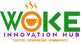 WOKE INNOVATION HUB COFFEE.COWORKING.COMMUNITY logo