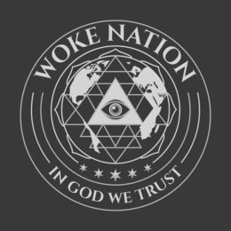 WOKE NATION IN GOD WE TRUST logo