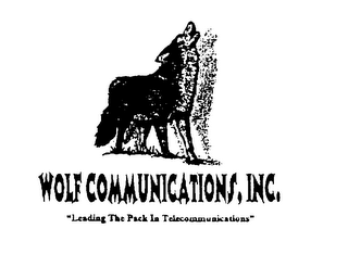 WOLF COMMUNICATIONS, INC. "LEADING THE PACK IN TELECOMMUNICATIONS" logo