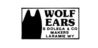 WOLF EARS S DOLEGA & CO MAKERS LARAMIE WY logo