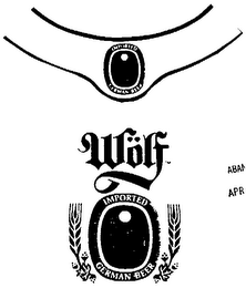 WOLF IMPORTED GERMAN BEER logo