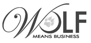 WOLF MEANS BUSINESS logo