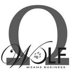 WOLF MEANS BUSINESS logo