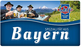 WOLF SEIT 1925 ECHT GUTE WURST SPEZIALITÄT AUS BAYERN logo