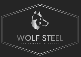 WOLF STEEL USA BUILDERS # 1 SOURCE logo