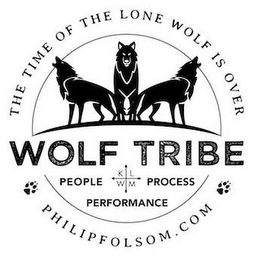 WOLF TRIBE PEOPLE KLWM PROCESS PERFORMANCE THE TIME OF THE LONE WOLF IS OVER PHILIPFOLSOM.COM logo