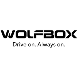 WOLFBOX DRIVE ON.ALWAYS ON. logo