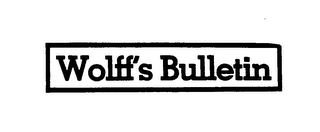 WOLFFS BULLETIN logo