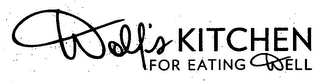 WOLF'S KITCHEN FOR EATING WELL logo