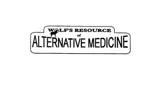 WOLF'S RESOURCE OF ALTERNATIVE MEDICINE logo
