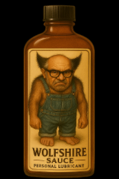WOLFSHIRE SAUCE PERSONAL LUBRICANT logo