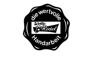 WOLLE-RODEL DIE WERTVOLLE HANDARBEIT logo