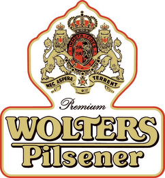 WOLTERS PREMIUM PILSENER NEC ASPERA TERRENT IMMOTA FIDES logo