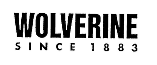WOLVERINE SINCE 1883 logo