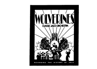 WOLVERINES CLASSIC JAZZ ORCHESTRA SCANNING THE HISTORY OF JAZZ logo