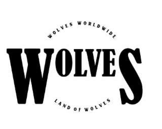 WOLVES WOLVES WORLDWIDE LAND OF WOLVES logo