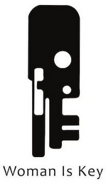 WOMAN IS KEY logo