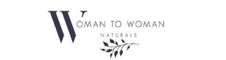 WOMAN TO WOMAN NATURALS logo