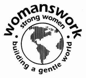WOMANSWORK STRONG WOMEN BUILDING A GENTLE WORLD logo