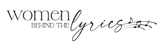 WOMEN BEHIND THE LYRICS logo