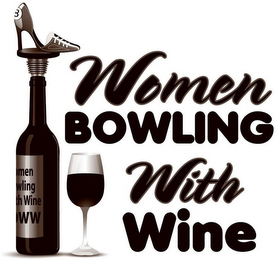 WOMEN BOWLING WITH WINE logo