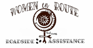 WOMEN EN ROUTE ROADSIDE ASSISTANCE EST. 2024 logo