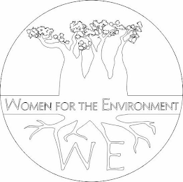WOMEN FOR THE ENVIRONMENT WE logo