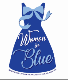 WOMEN IN BLUE RAISING COLON CANCER AWARENESS FOR ME AND YOU logo