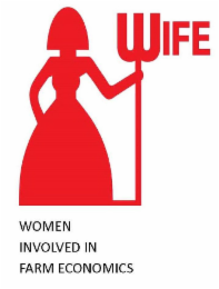 WOMEN INVOLVED IN FARM ECONOMICS WIFE logo