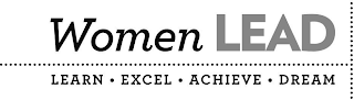 WOMEN LEAD LEARN · EXCEL · ACHIEVE · DREAM logo