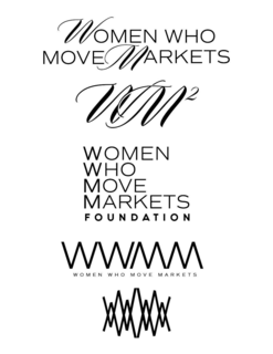 WOMEN WHO MOVE MARKETS; WWMWOMEN WHO MOVE MARKETS FOUNDATION; WWMM; AND AN ABSTRACT GEOMETRIC SYMBOL COMPRISED OF INTERLOCKING STYLIZED “W” SHAPES. logo