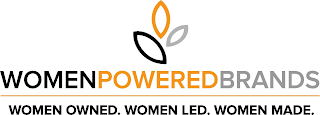WOMENPOWEREDBRANDS WOMEN OWNED. WOMEN LED. WOMEN MADE. logo