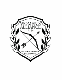 WOMEN'S ALLIANCE 4:14 VALIANCE. BEAUTY. ENDURANCE. logo