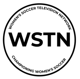 WOMEN'S SOCCER TELEVISION NETWORK WSTN CHAMPIONING WOMEN'S SOCCER logo