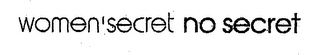 WOMEN'SECRET NO SECRET logo
