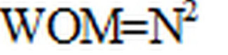 WOM=N² logo