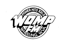 WOMP FM POWER HITS 100.5 WHEELING W. VA. logo
