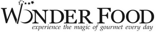 WONDER FOOD EXPERIENCE THE MAGIC OF GOURMET EVERY DAY logo