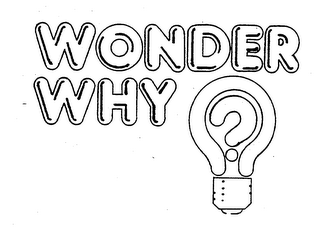 WONDER WHY? logo