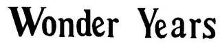 WONDER YEARS logo