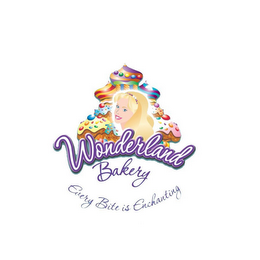 WONDERLAND BAKERY EVERY BITE IS ENCHANTING logo