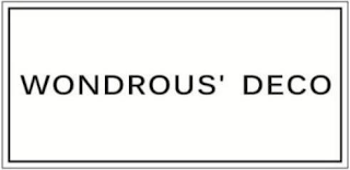 WONDROUS' DECO logo