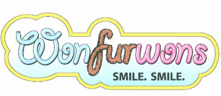 WONFURWONS SMILE. SMILE. logo
